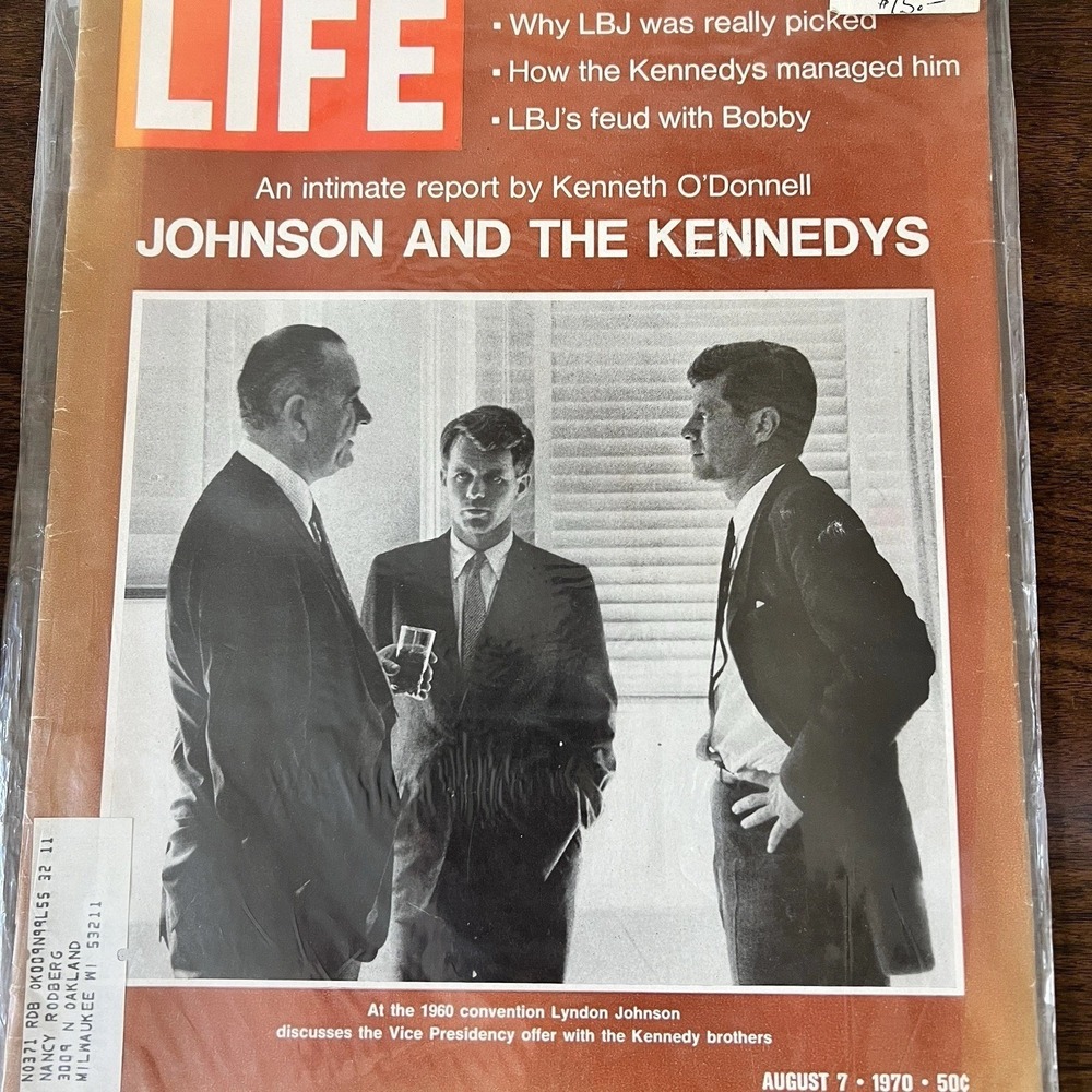 Life Magazine August 7, 1970 Johnson and the Kennedys